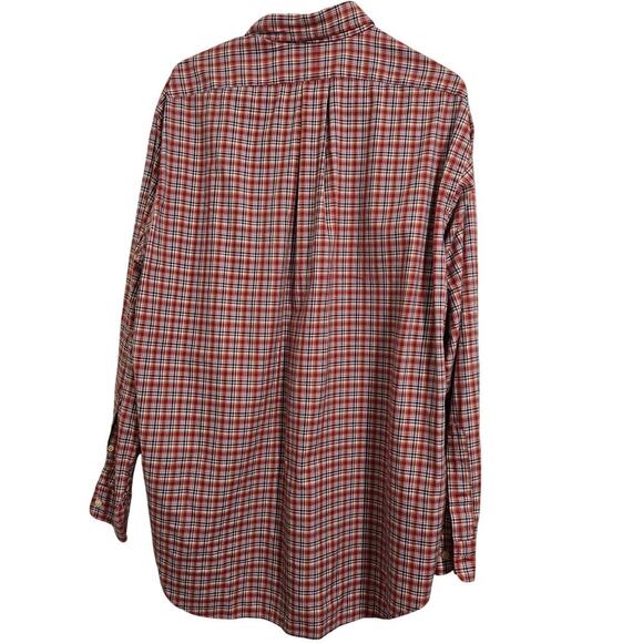 Ralph Lauren Blake Red Plaid Button Down Big and Tall  Large Long Sleeve Shirt - Picture 2 of 8